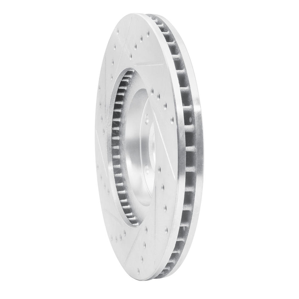 DFC 03-05 Nissan Murano Front Right Drilled & Slotted Silver Brake Rotor