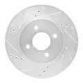 DFC 11-25 Nissan Micra (Canada) Front Left Drilled & Slotted Silver Brake Rotor