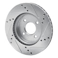 DFC 11-25 Nissan Micra (Canada) Front Left Drilled & Slotted Silver Brake Rotor