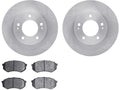 DFC 83-89 Chrysler Conquest Front Left Drilled & Slotted Silver Brake Rotor