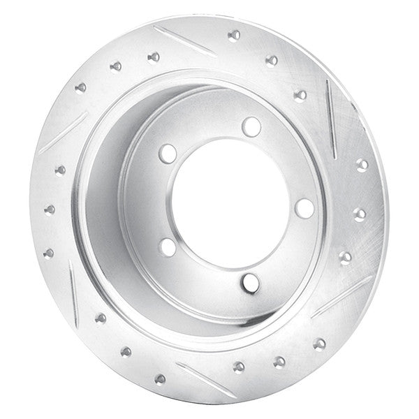 DFC 97-04 Mitsubishi Diamante Rear Left Drilled & Slotted Silver Brake Rotor