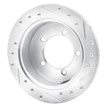 DFC 97-04 Mitsubishi Diamante Rear Left Drilled & Slotted Silver Brake Rotor