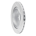 DFC 08-15 Mitsubishi Lancer Rear Left Drilled & Slotted Silver Brake Rotor