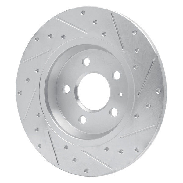 DFC 08-25 Audi A4 ALLROAD Rear Left Drilled & Slotted Silver Brake Rotor