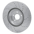 DFC 12-18 Audi A6 (USA/Canada) Front Left Drilled & Slotted Silver Brake Rotor