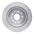 DFC 92-00 Lexus SC300 Rear Left Drilled & Slotted Silver Brake Rotor