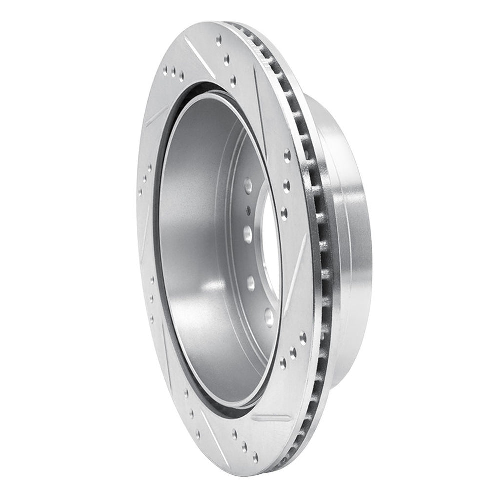 DFC 10-24 Lexus GX460 Rear Left Drilled & Slotted Silver Brake Rotor