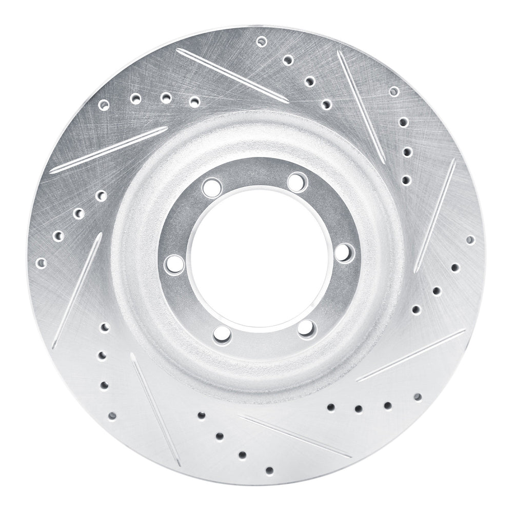 DFC 12-18 Chevrolet Colorado Front Right Drilled & Slotted Silver Brake Rotor