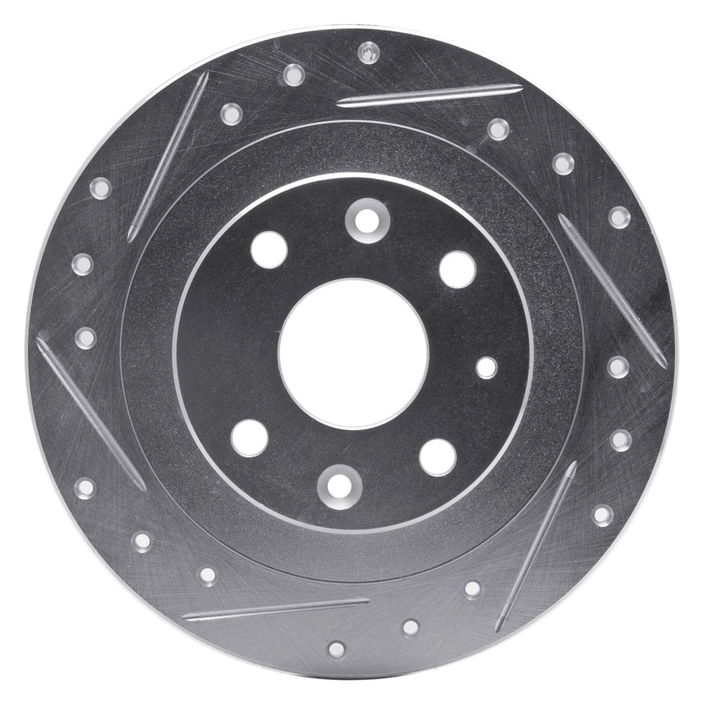 DFC 13-24 Fiat Mobi (Mexico) Front Left Drilled & Slotted Silver Brake Rotor