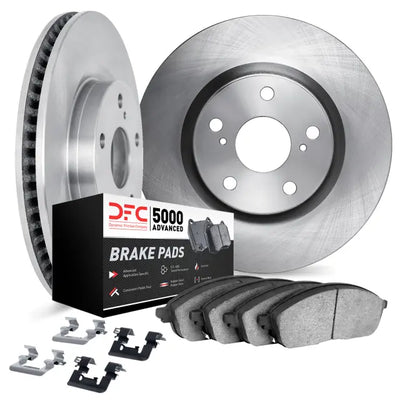 DFC 11-22 Dodge Durango Front Rotors with 5000 Advanced Brake Pads w/Hardware