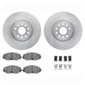 DFC 18-25 Volkswagen Atlas/Atlas Cross Sport Front Rotors with 5000 Advanced Brake Pads w/Hardware