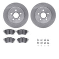 DFC 19-22 Toyota Corolla Rear Rotors with 5000 Advanced Brake Pads w/Hardware