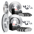 DFC 11-22 Dodge Durango Front & Rear Rotors with 5000 Advanced Brake Pads w/Hardware
