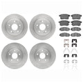 DFC 08-14 Acura TSX Front & Rear Rotors with 5000 Advanced Brake Pads w/Hardware