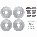 DFC 98-02 Honda Accord Front & Rear Rotors with 5000 Advanced Brake Pads w/Hardware