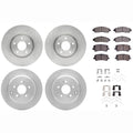 DFC 07-15 Acura MDX Front & Rear Rotors with 5000 Advanced Brake Pads w/Hardware