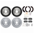 DFC 03-08 Toyota Corolla Front & Rear Rotors with 5000 Advanced Brake Pads w/Drums/Shoes/Hardware