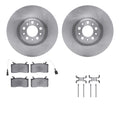 DFC 17-25 Alfa Romeo Giulia Front Rotors with Euro 5000 Ceramic Brake Pads w/Hardware
