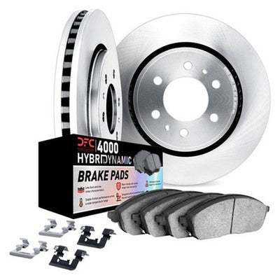 DFC 86-93 Mazda B2600 Front Rotors w/4000 HybriDynamic Brake Pads w/Hardware
