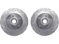DFC 77-95 Buick Estate Wagon Front Drilled & Slotted Silver Rotors