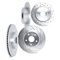 DFC 00-09 Honda S2000 Front & Rear Drilled & Slotted Silver Rotors