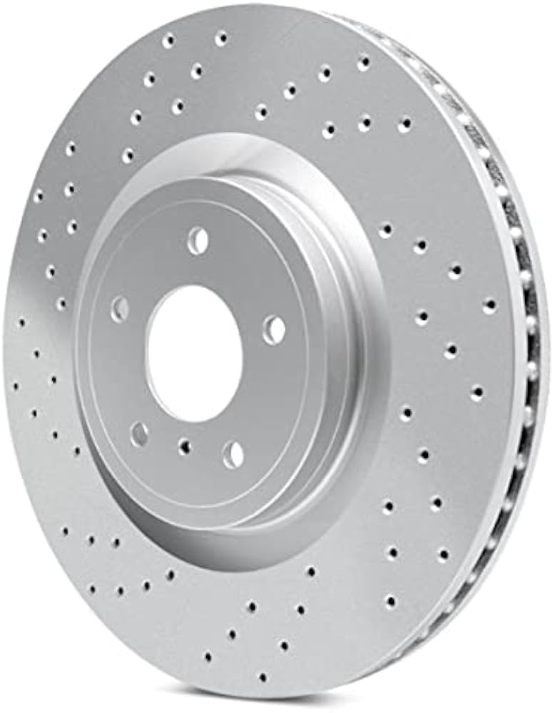 DFC 07-13 Porsche 911 Left Front Drilled Hi-Carbon Alloy Geomet Coated Rotor