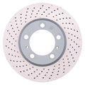 DFC 13-16 Porsche Boxster Left Front Drilled Hi-Carbon Alloy Geomet Coated Rotor