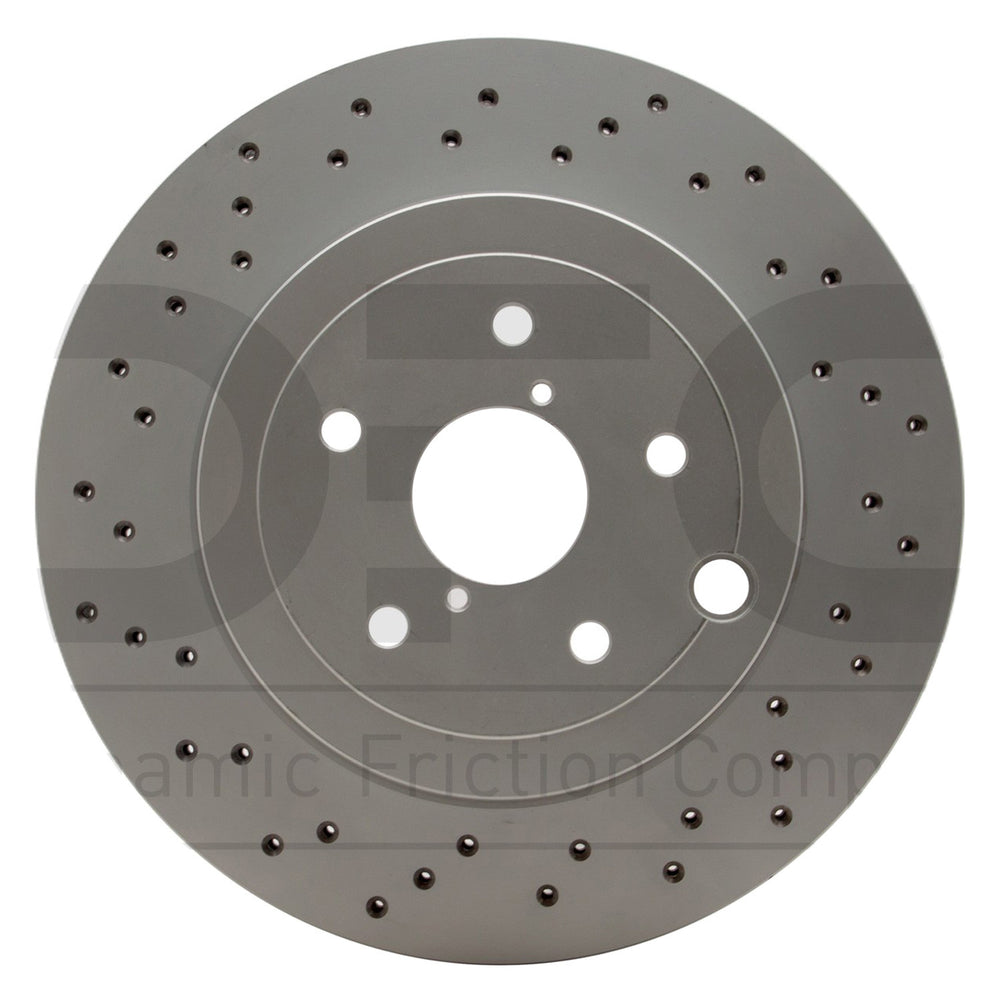 DFC 18-21 Subaru WRX STI Rear Drilled Hi-Carbon Alloy Geomet Coated Rotor
