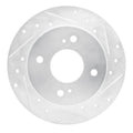 R1 89-96 Nissan 300ZX Front & Rear Drill/Slot Silver Rotors w/Ceramic Pads