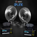 R1 17-23 BMW 540i xDrive Front & Rear Brake Rotor Set w/Euro Ceramic Pads and Hardware