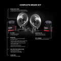 R1 12-25 Dodge Durango Front & Rear Brake Rotor Set w/Off-Road/Tow Brake Pads and Hardware