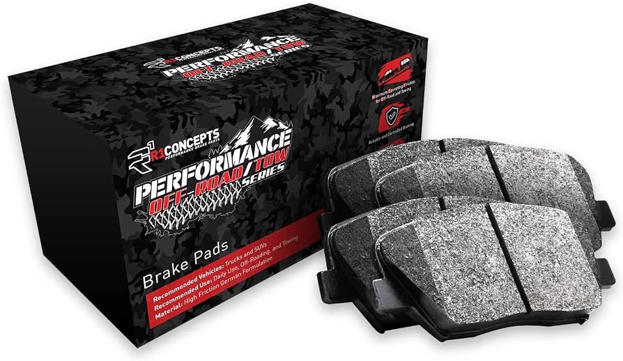 R1 2012-2025 Chrysler Town & Country Front Performance Off-Road/Tow Brake Pads & Hardware Kit