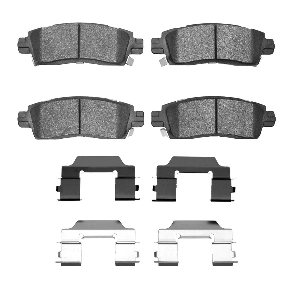 R1 02-19 Saturn Outlook Rear Euro Ceramic Brake Pads and Hardware Kit