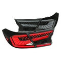 SEDAN LED TAIL LIGHTS WITH WHITE LED/SEQUENTIAL SIGNAL/BREATHING LIGHT EFFECT GLOSSY BLACK HOUSING AND SMOKED LENS