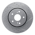 DFC 10-13 Suzuki Kizashi Front Right Drilled & Slotted Geoperformance Rotor