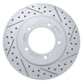 DFC 99-08 Chevrolet Tracker Front Right Drilled & Slotted Geoperformance Rotor