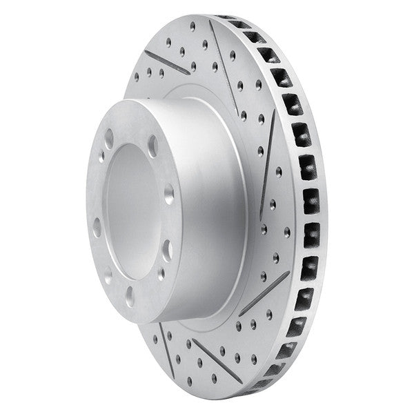 DFC 89-97 Porsche 911 Front Right Drilled & Slotted Geoperformance Rotor