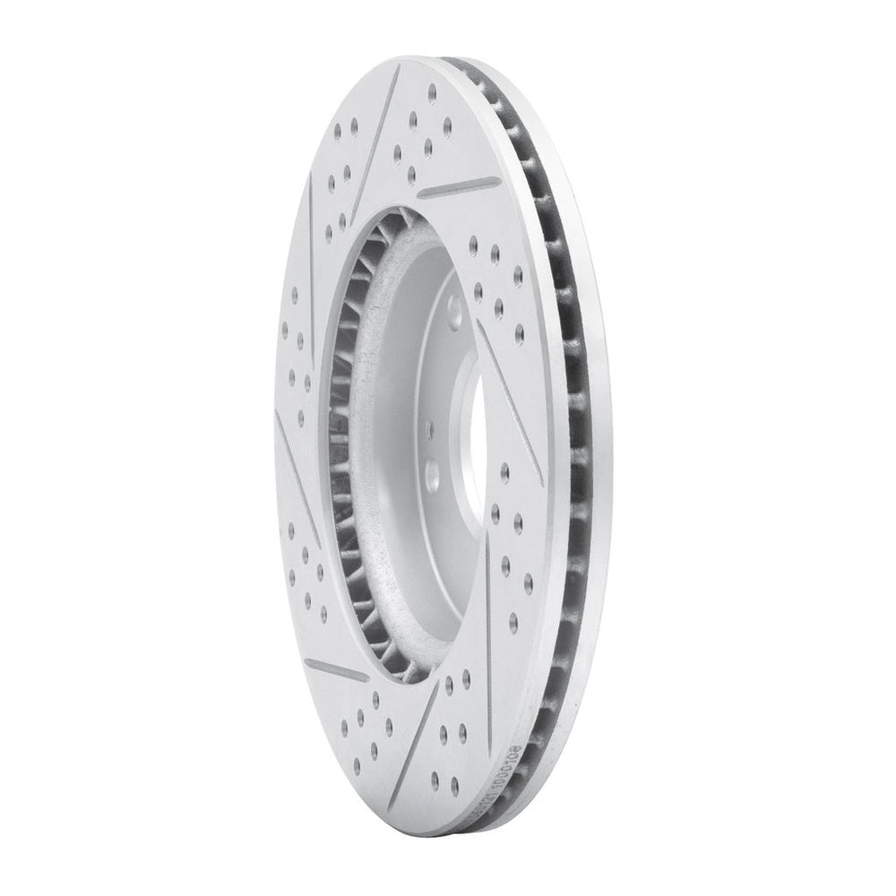 DFC 11-26 Hyundai Elantra Coupe Front Right Drilled & Slotted Geoperformance Rotor