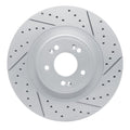 DFC 18-20 Genesis G80 Front Right Drilled & Slotted Geoperformance Rotor