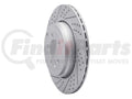 DFC 10-13 Land Rover Range Rover Sport Rear Left Drilled & Slotted Geoperformance Rotor