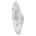 DFC 16-19 Land Rover Range Rover Evoque Rear Left Drilled & Slotted Geoperformance Rotor
