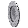 DFC 01-08 Saab 9-2X Front Right Drilled & Slotted Geoperformance Rotor