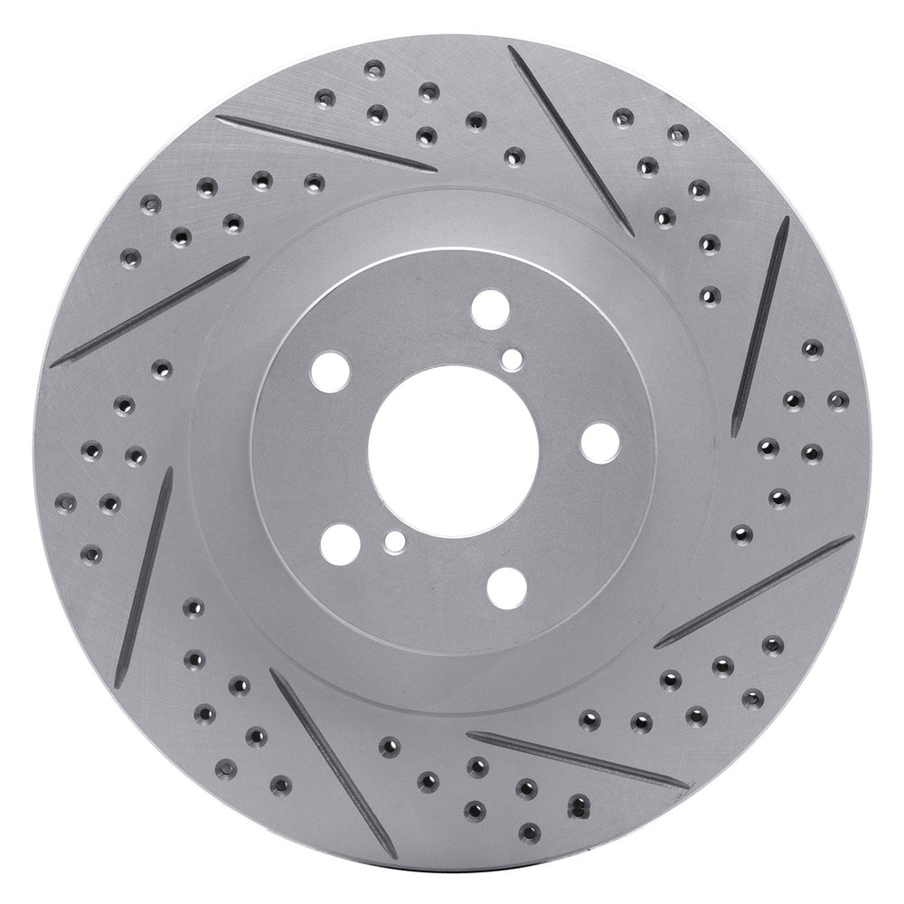 DFC 01-08 Saab 9-2X Front Right Drilled & Slotted Geoperformance Rotor