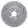 DFC 01-08 Saab 9-2X Front Right Drilled & Slotted Geoperformance Rotor