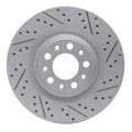 DFC 17-25 Alfa Romeo Giulia Rear Right Drilled & Slotted Geoperformance Rotor