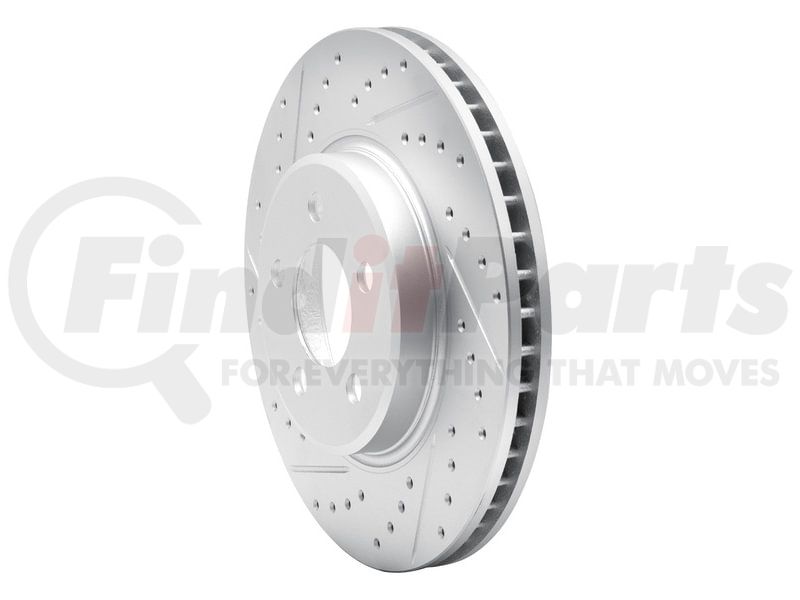 DFC 17-19 Jaguar F-Pace Front Left Drilled & Slotted Geoperformance Rotor