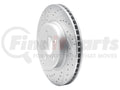 DFC 17-19 Jaguar F-Pace Front Left Drilled & Slotted Geoperformance Rotor