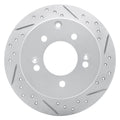 DFC 10-13 Kia Soul Rear Right Drilled & Slotted Geoperformance Rotor