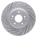DFC 18-23 Genesis G70 Front Right Drilled & Slotted Geoperformance Rotor