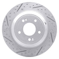 DFC 18-23 Genesis G70 Rear Left Drilled & Slotted Geoperformance Rotor